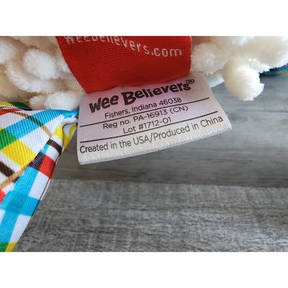 LOUIE THE LAMB Wee Believers Plush Sheep Stuffed Animal Toy - Picture 9 of 10